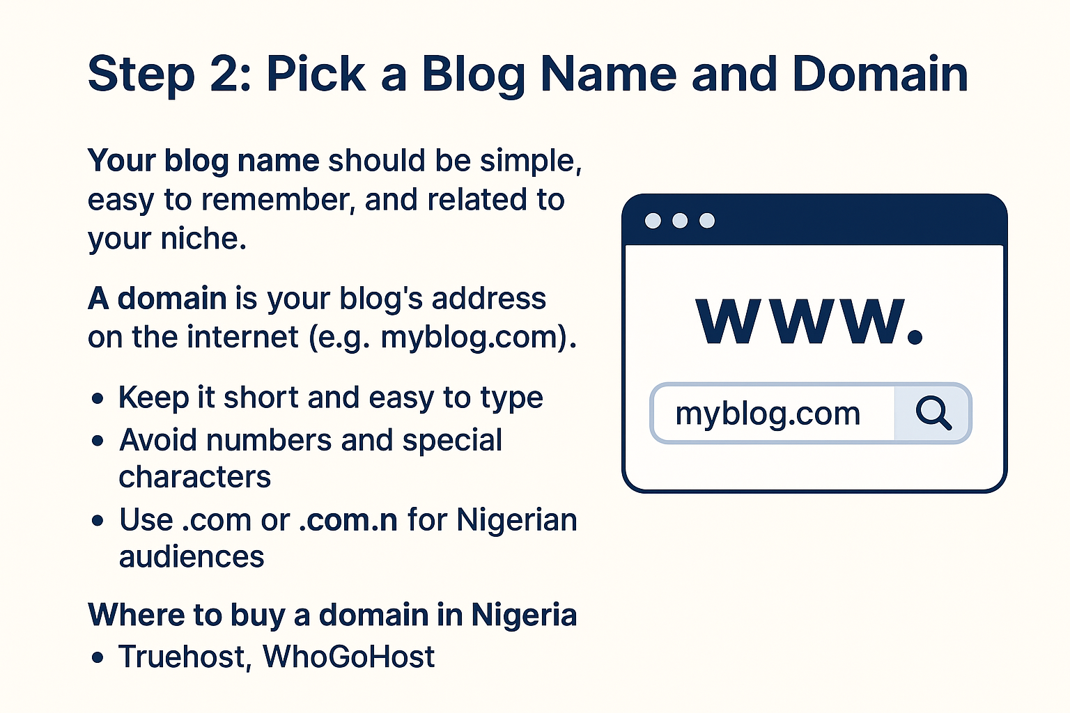 Pick a Blog Name and Domain