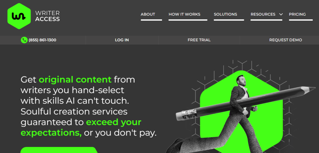 WriterAccess homepage