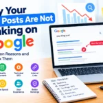 Why are your blog posts not ranking on Googleanic traffic.