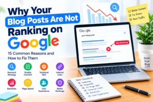 Why are your blog posts not ranking on Googleanic traffic.